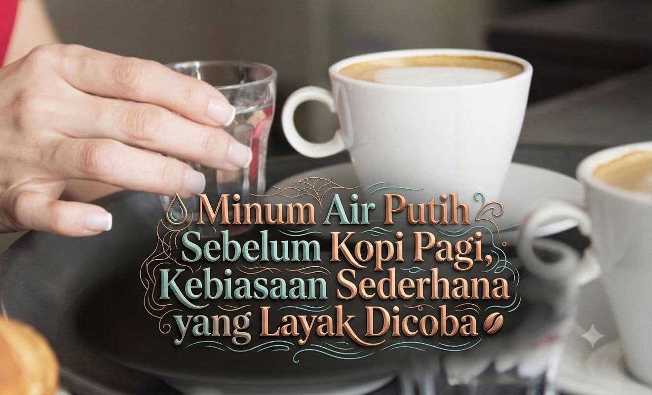 Minum Air Putih Sebelum Kopi Pagi, Kebiasaan Sederhana yang Layak Dicoba