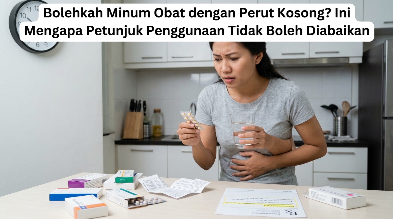 Bolehkah Minum Obat dengan Perut Kosong? Ini Mengapa Petunjuk Penggunaan Tidak Boleh Diabaikan
