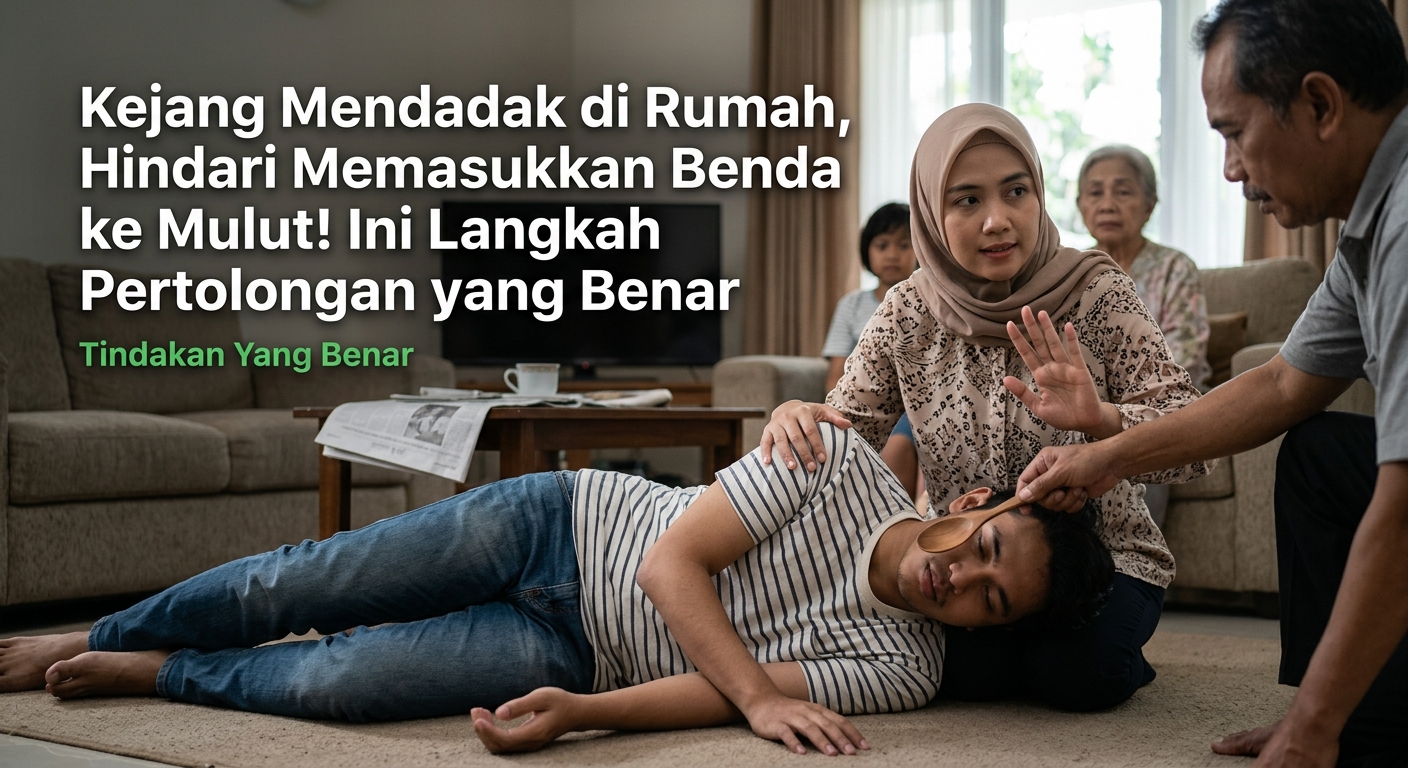 Kejang Mendadak di Rumah, Hindari Memasukkan Benda ke Mulut! Ini Langkah Pertolongan yang Benar